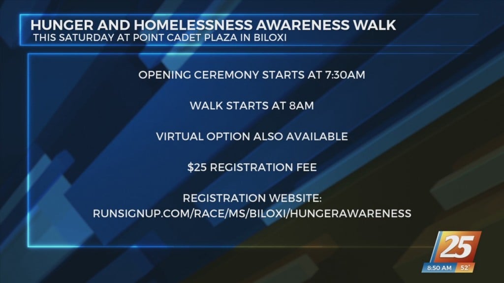 Hunger And Homelessness Awareness Walk This Saturday