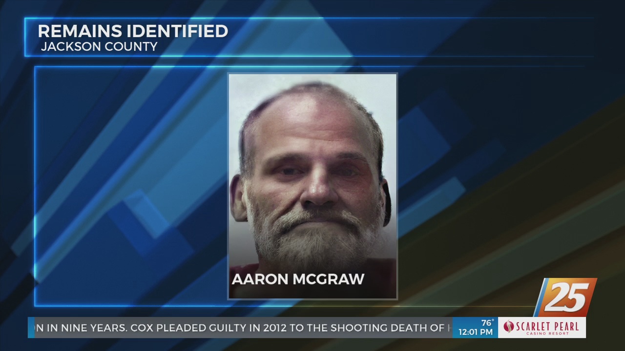 Remains found in Jackson County in 2016 identified - WXXV News 25