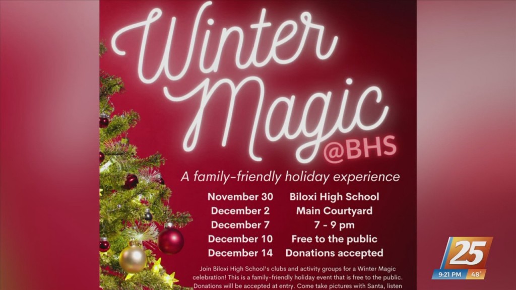 Biloxi High School Holding Winter Magic Holiday Event
