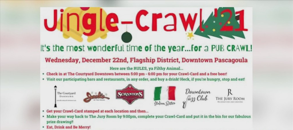 ‘jingle Crawl’ Pub Crawl In Downtown Pascagoula