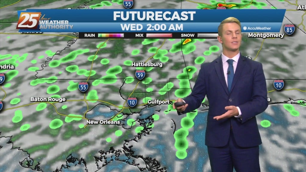 12/28 – Brantly's "overnight Showers" Tuesday Evening Forecast