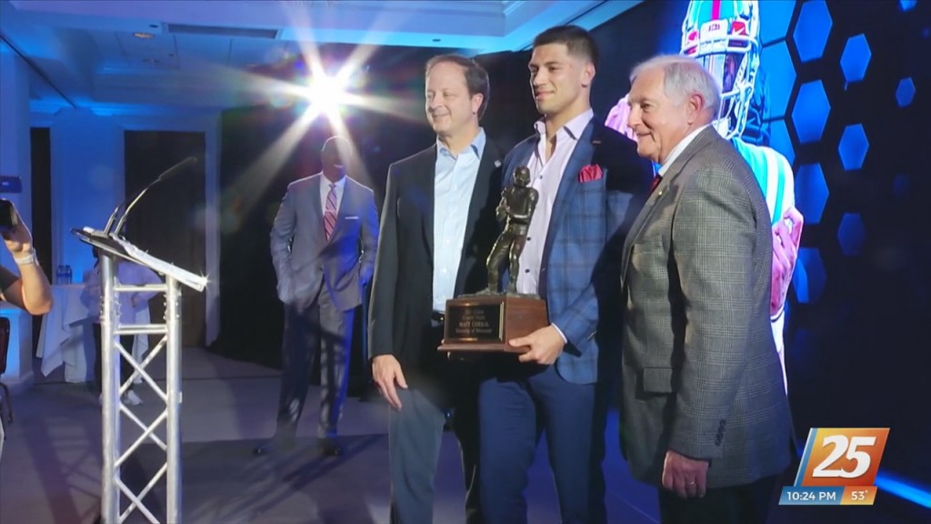 Ole Miss Qb Matt Corral Wins Conerly Trophy