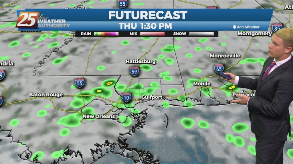 12/08 – Brantly's "off And On Showers Tomorrow" Wednesday Evening Forecast