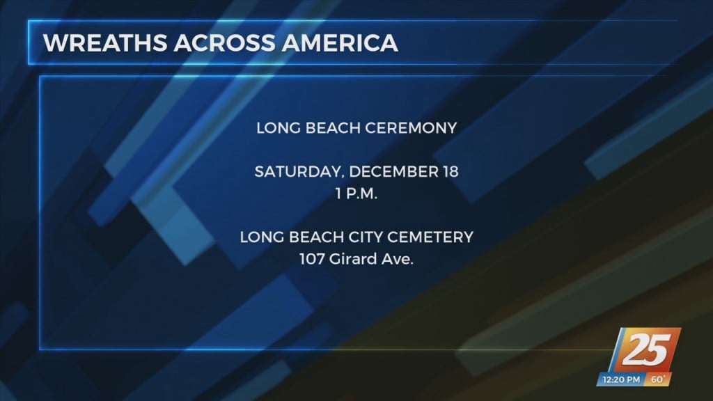 Wreaths Across America Ceremony In Long Beach Saturday