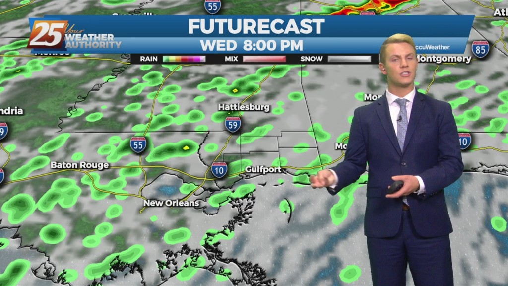 12/29 – Brantly's "warm With Scattered Showers" Wednesday Night Forecast