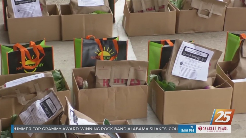 Local Organizations Distribute Food To Coastal Families