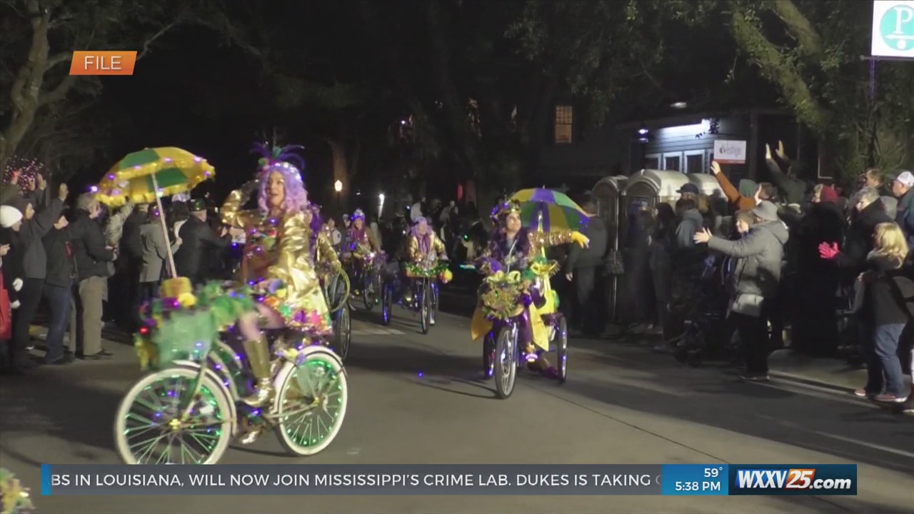 Ocean Springs Mardi Gras Parades nearing roll time - WXXV News 25