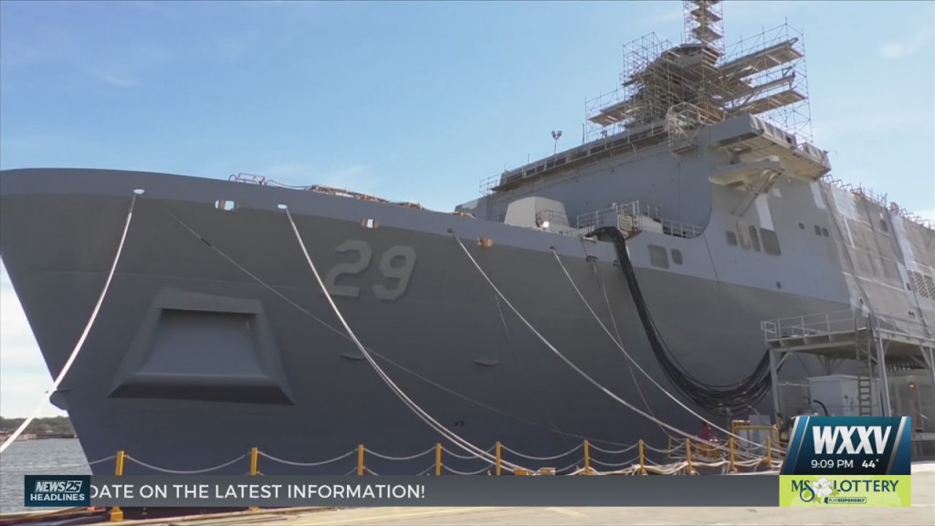 Secretary Of The Navy Carlos Del Toro Visits Ingalls Shipbuilding For Tour