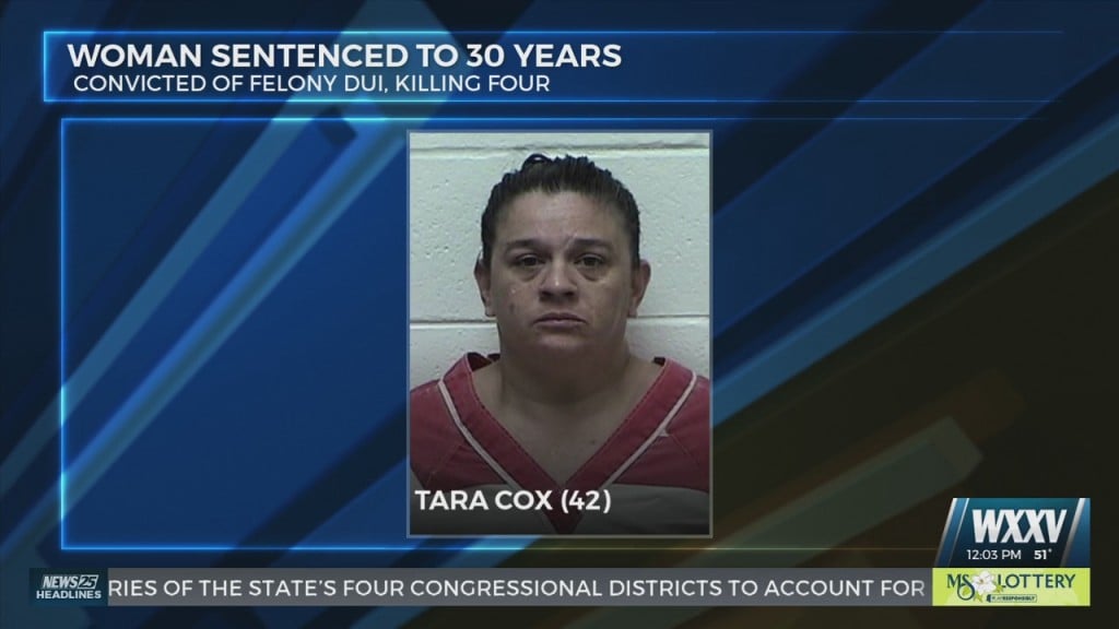 Pearl River County Woman Sentenced For Drunk Driving Crash That Killed Four People