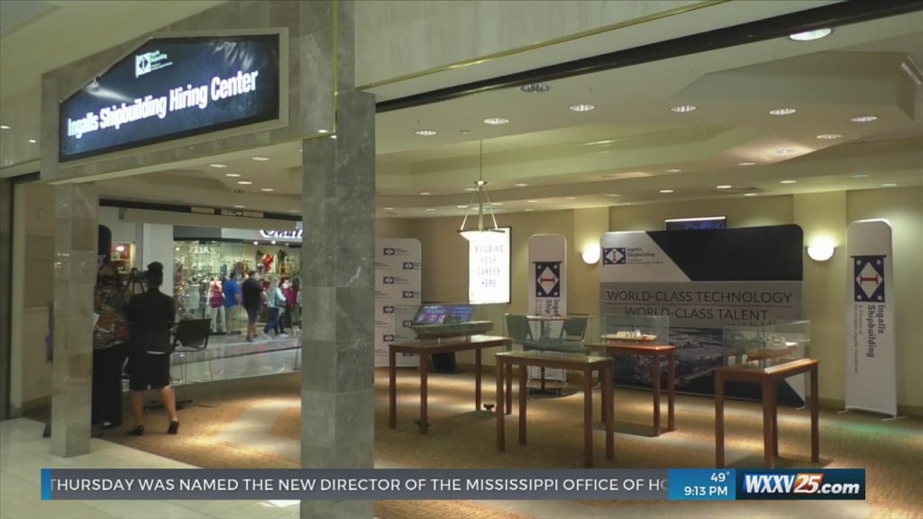 First Ingalls Shipbuilding Hiring Center Opens At The Edgewater Mall In Biloxi
