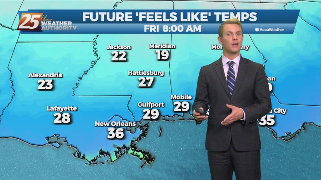 1/6 – Brantly's "cold Front Moving Through" Thursday Evening Forecast