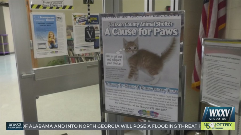 Vancleave Public Library Holding Donation Drive For Jackson County Animal Shelter