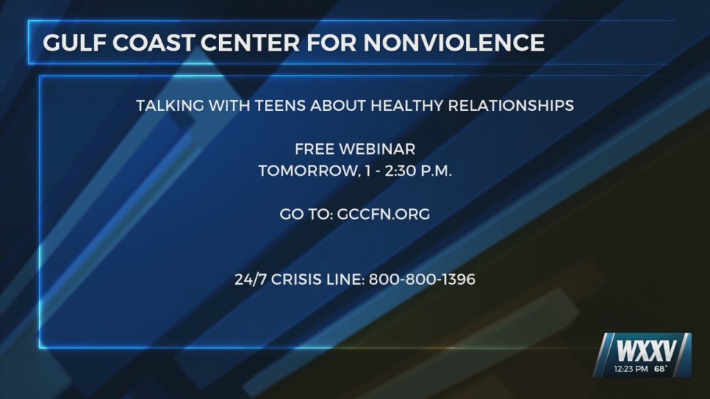 Gulf Coast Center For Nonviolence Hosting Webinar On Healthy Teen Dating