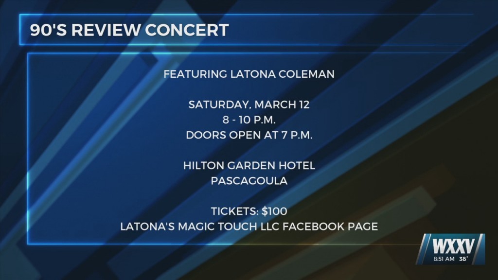 90’s Review Concert Featuring Latona Coleman