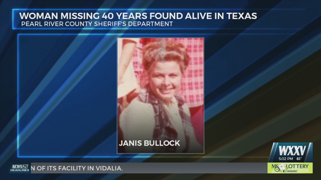 Pearl River County Woman Missing For 40 Years Found Alive In Texas