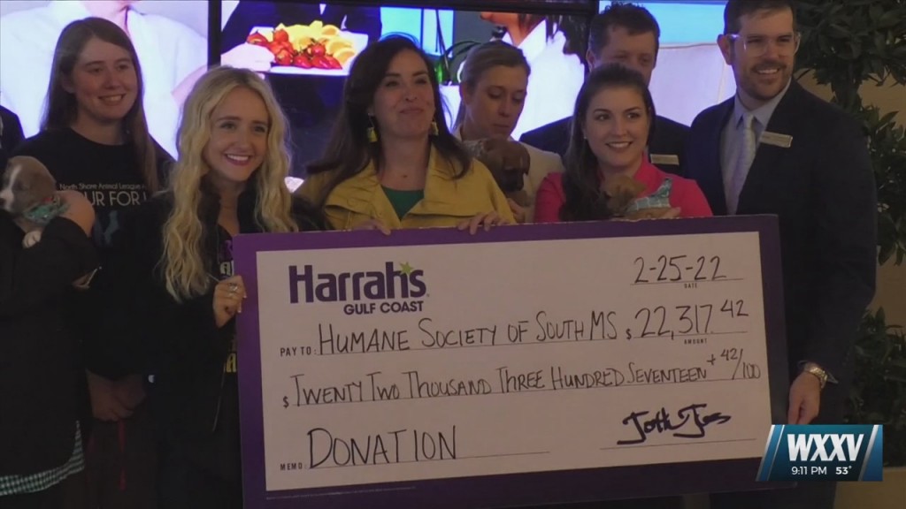 Harrah’s Donates To Humane Society Of South Mississippi