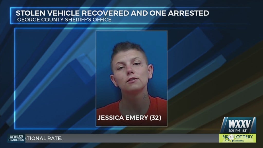 Stolen Vehicle Recovered And One Arrested In George County