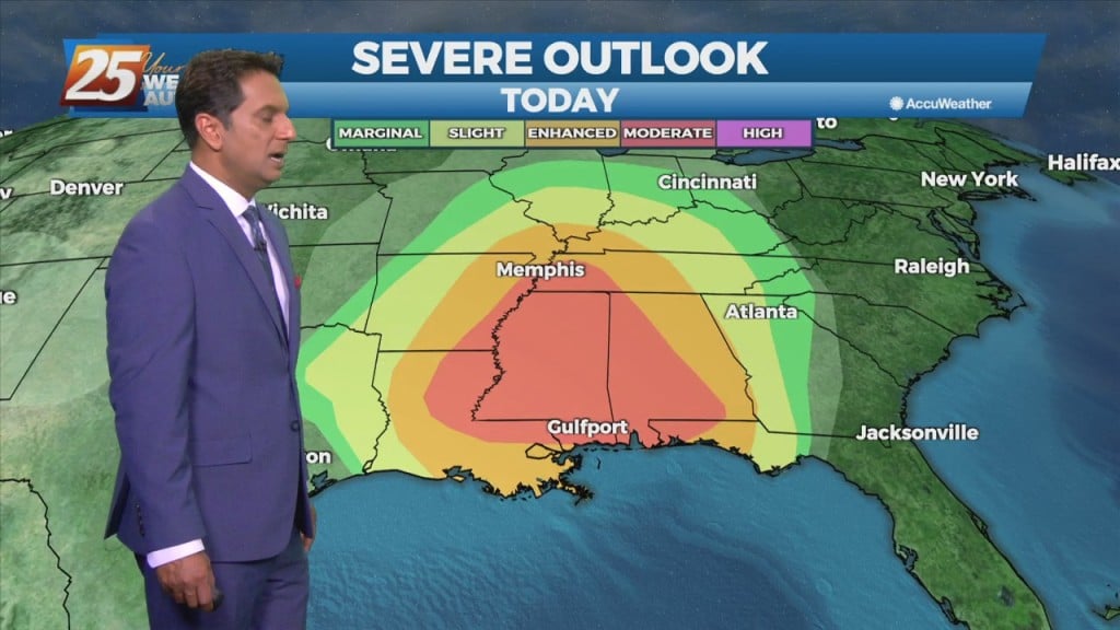 3/30 The Chief's "strong Winds/severe Threat" Wednesday Morning Forecast