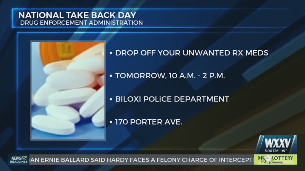 Drop Off Unwanted Prescription Medicine For National Take Back Day