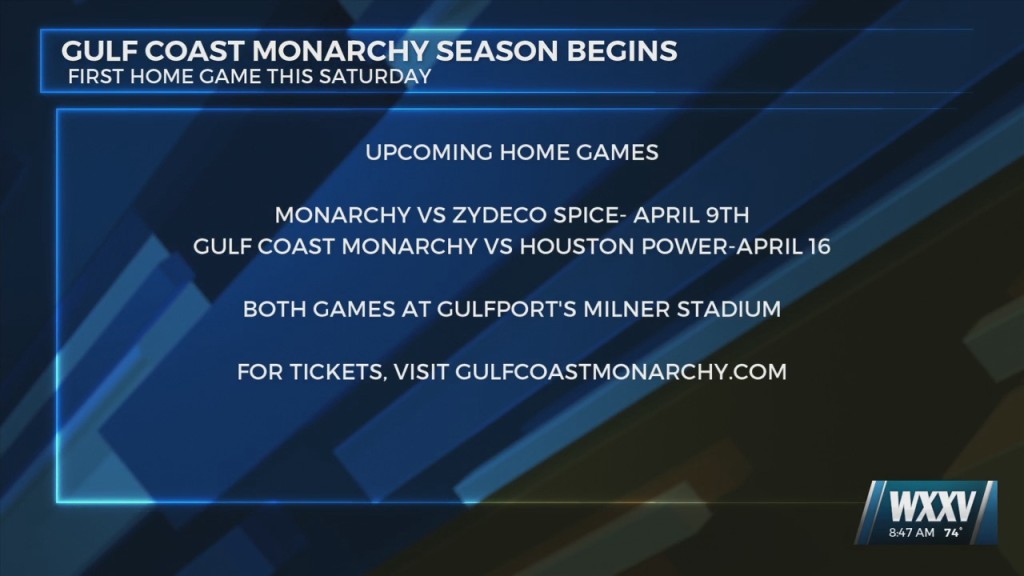 Gulf Coast Monarchy Home Opener April 9th