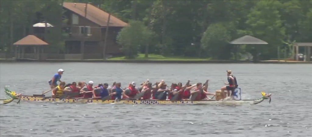 Dragon Boat Festival Taking Place At The Dock In Gulfport