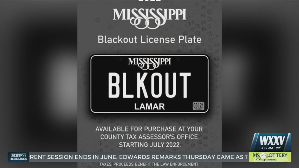 New License Plate Option Available To Mississippi Drivers