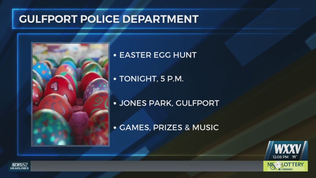 Gulfport Pd Easter Egg Hunt Tonight At 5 P.m.