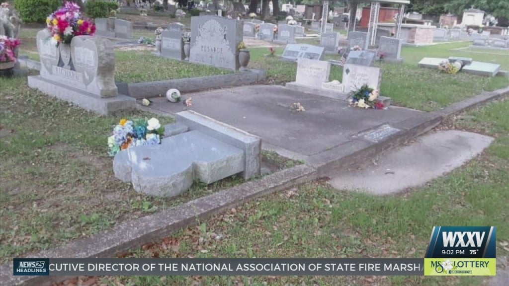 Police Investigating Possible Vandalism At The Old Biloxi Cemetery