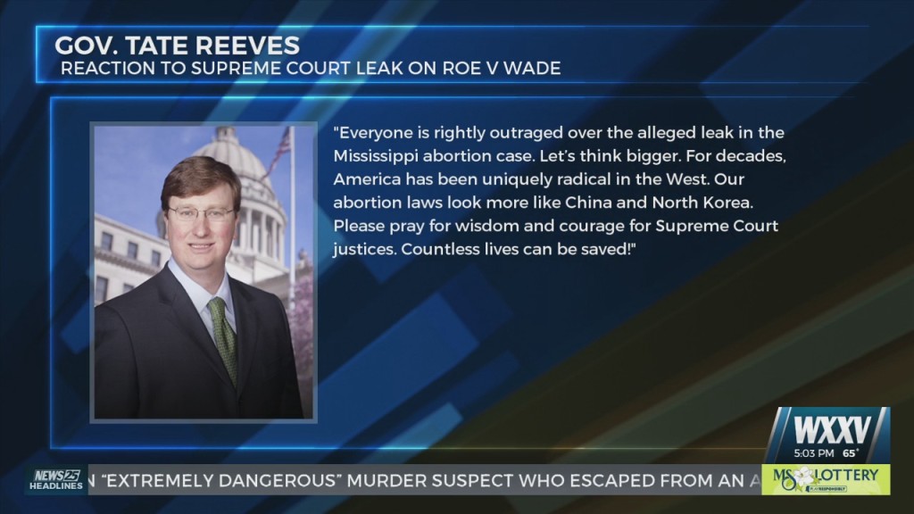 State Officials React To Report Of Supreme Court Leak On Roe V. Wade