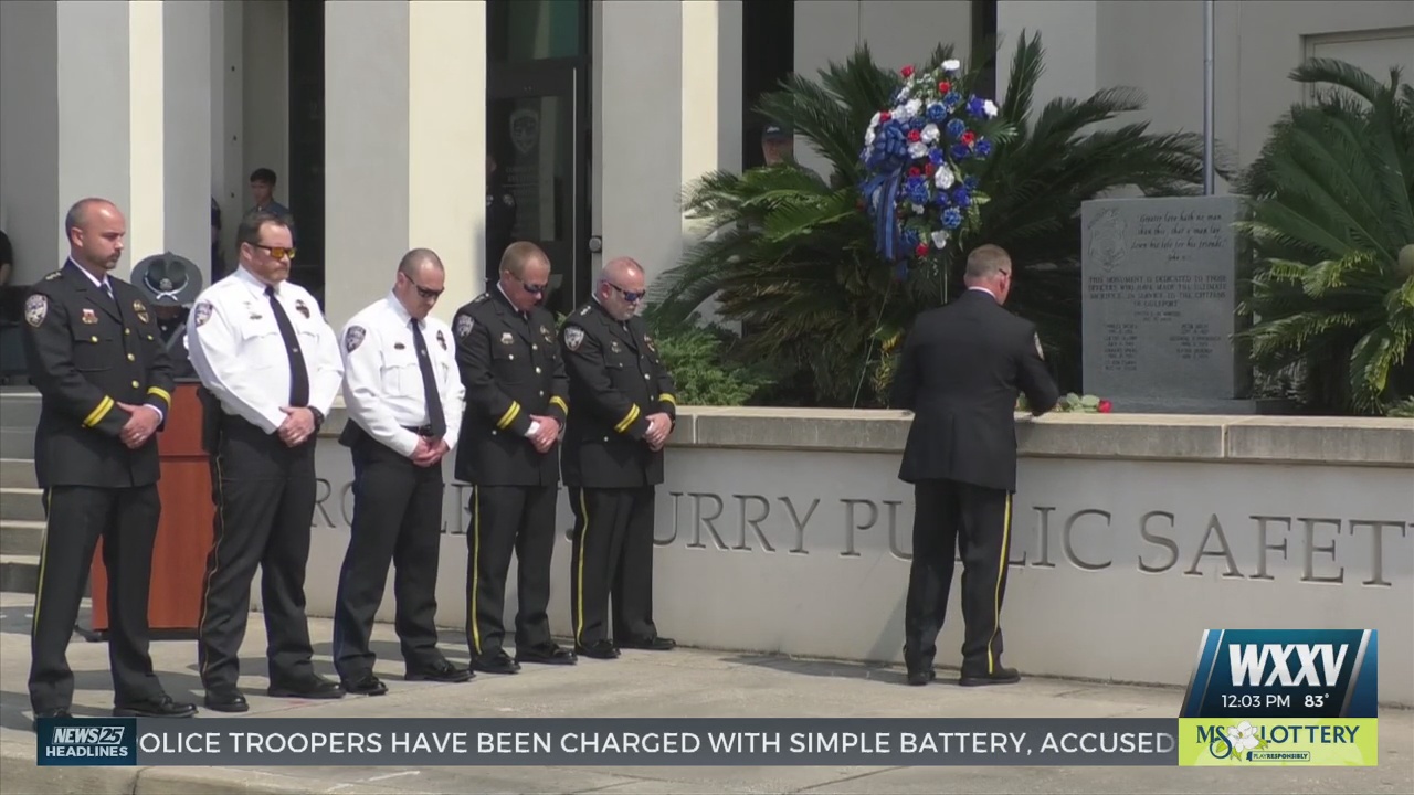 Gulfport PD honors their fallen officers - WXXV News 25