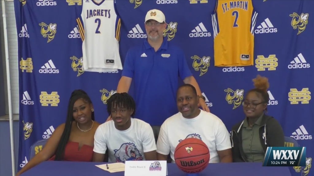 Former St. Martin Basketball Standout Andre Brunt Ii Signs With Tougaloo College