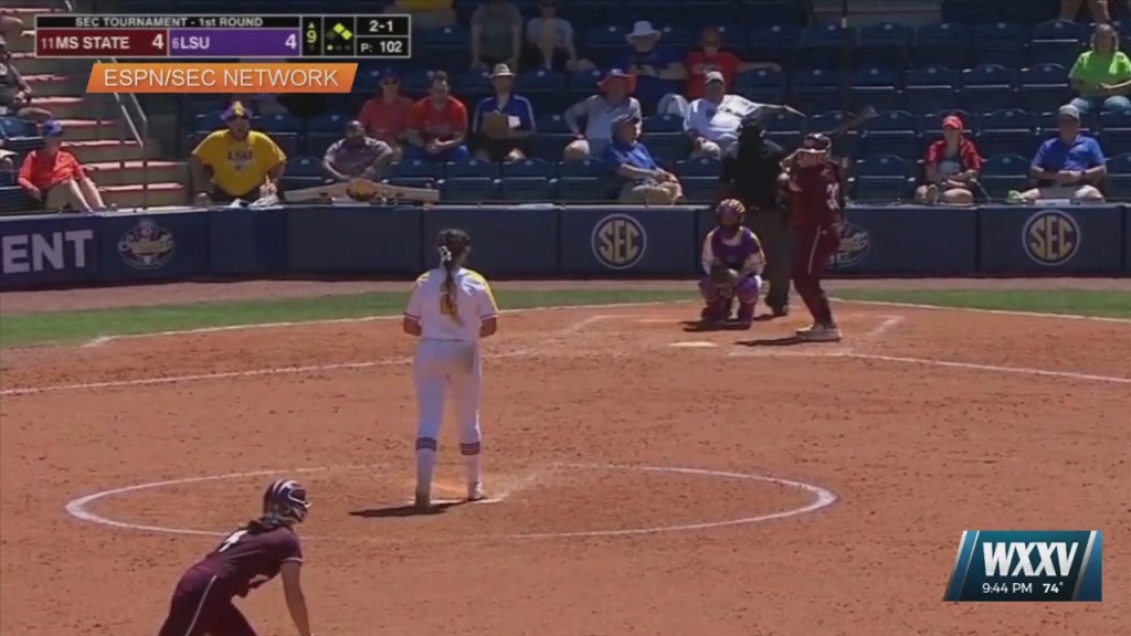 Mississippi State Defeats Lsu In First Round Of Sec Softball Tournament