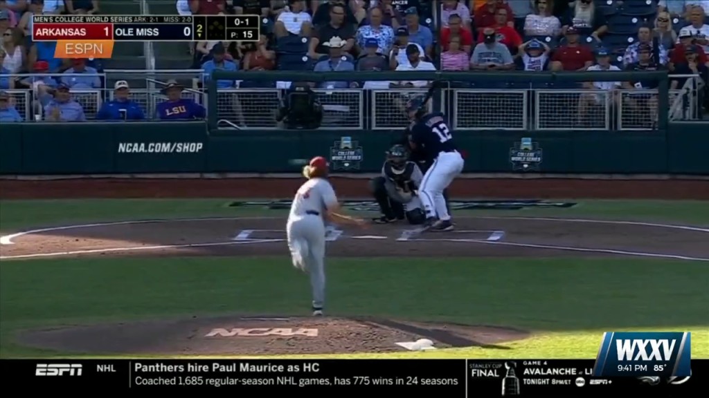 College World Series: Ole Miss Vs. Arkansas