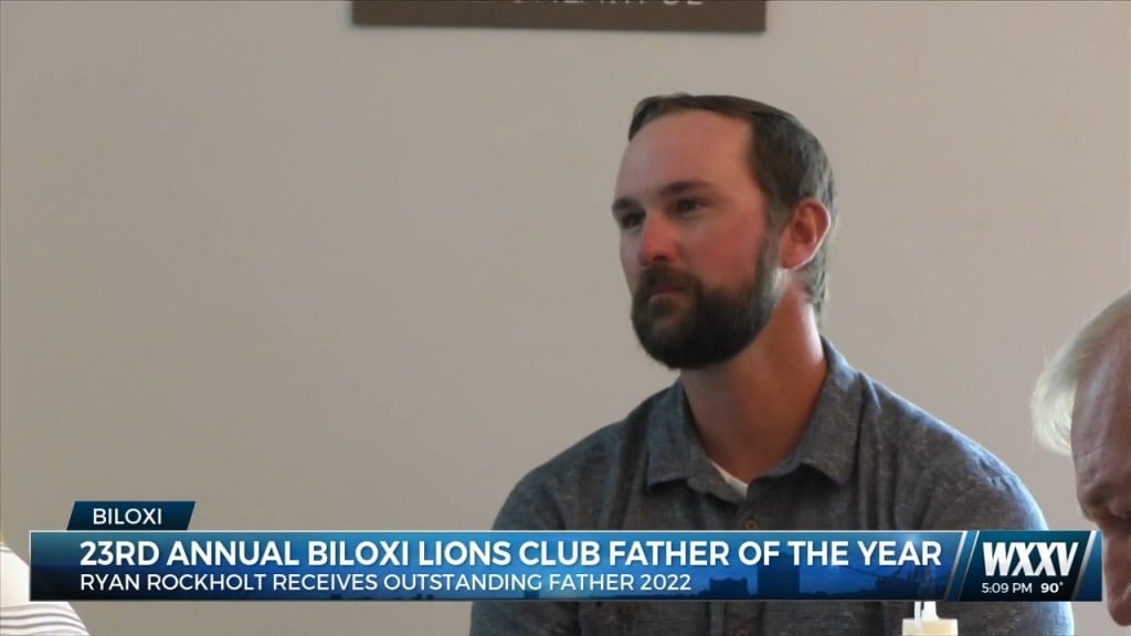 Ryan Rockholt Receives Biloxi Lions Club Father Of The Year Award