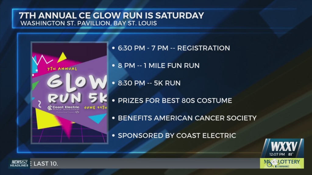 Seventh Annual Coast Electric Glow Run Is Saturday In Bay St. Louis