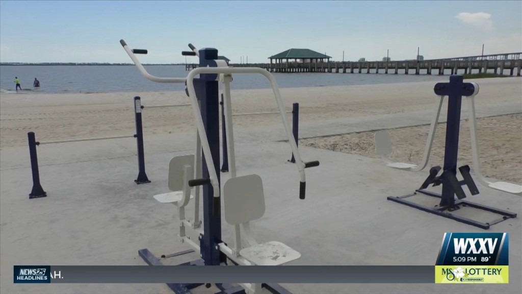 New Exercise Equipment Installed Along Front Beach In Ocean Springs
