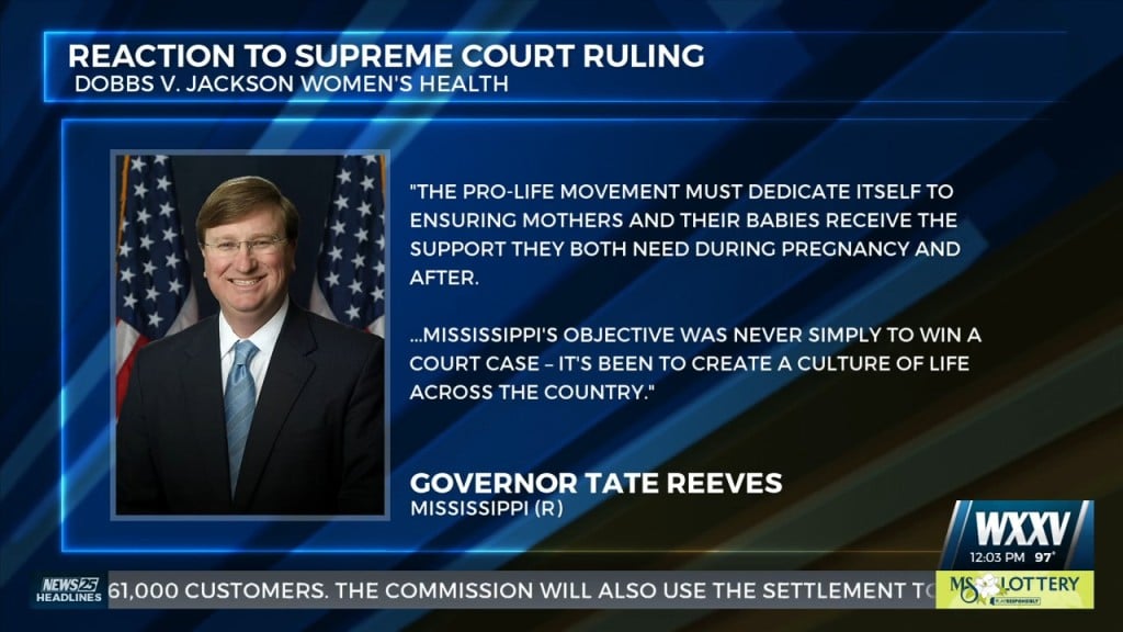 Mississippi State Officials React To Supreme Court Ruling
