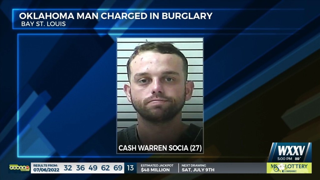 Oklahoma Man Charged In Burglary Of A Residence In Bay St. Louis