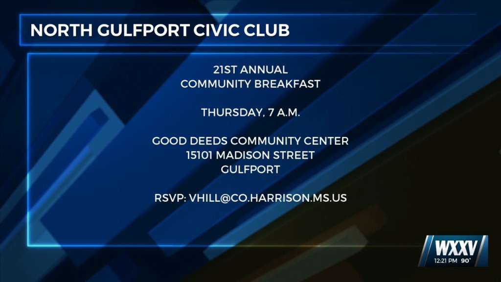 North Gulfport Civic Club Hosting 21st Annual Community Breakfast