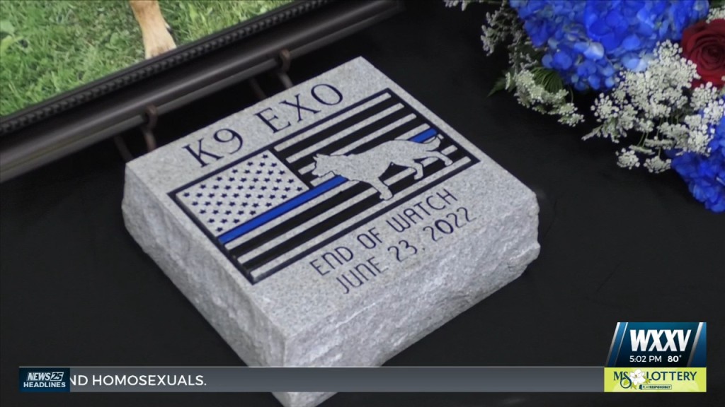 Memorial Service For Fallen K 9 Officer Exo