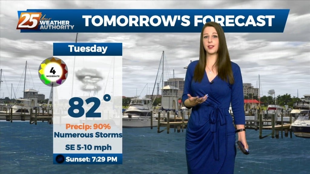 8/22 Brittany's "wet Pattern Continues" Monday Evening Forecast