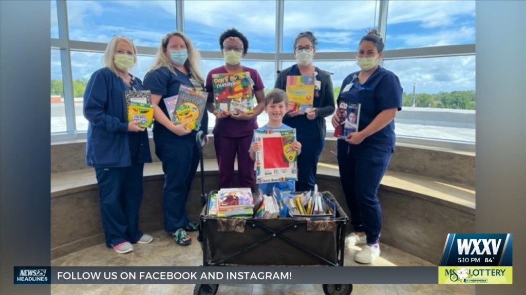 Local Seven Year Old Donates Art Supplies To Memorial Hospital