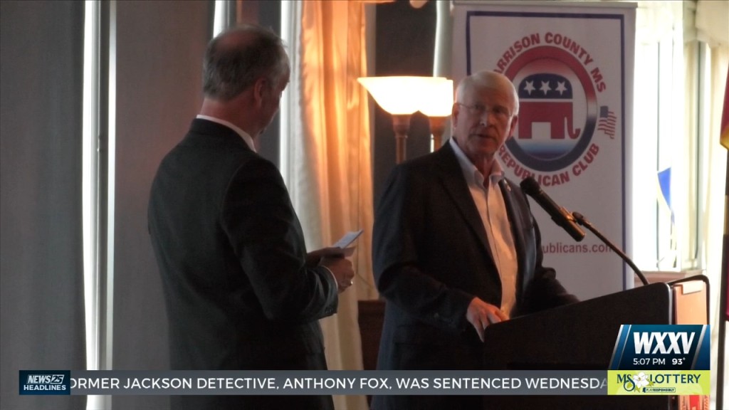 Senator Roger Wicker Speaks At The Great Southern Club In Gulfport