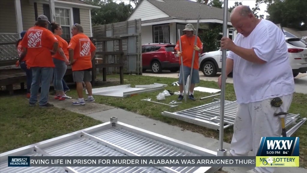 Mississippi Heroes And Home Depot Team Up To Give Caregiver New Wheelchair Ramp