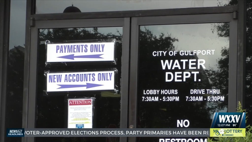 Gulfport Water/utility Bills Only Payable Via Drop Box Until Friday