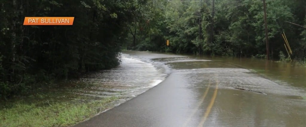 Flooding Causes Road Closure In Harrison County