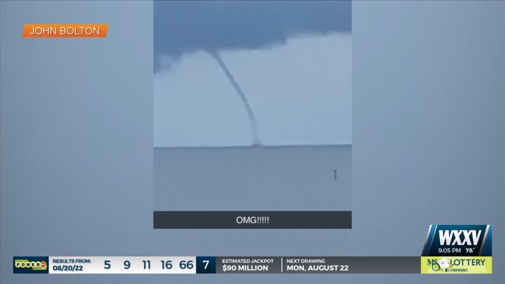 Waterspout Spotted Near Ship Island