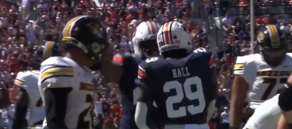 Gulfport Alum Derick Hall Records First Career Interception For Auburn