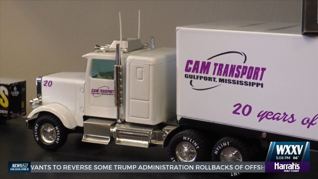 Cam Transport Of Gulfport Honoring Truck Drivers At Jones Park