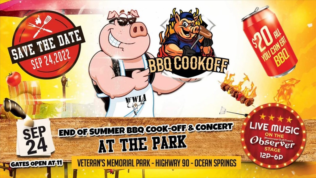 End Of Summer Bbq Cookoff And Concert In The Park In Ocean Springs